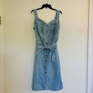 NWT Bravissimo Button Front Denim Dress Size 14 US/18 UK Super Curvy